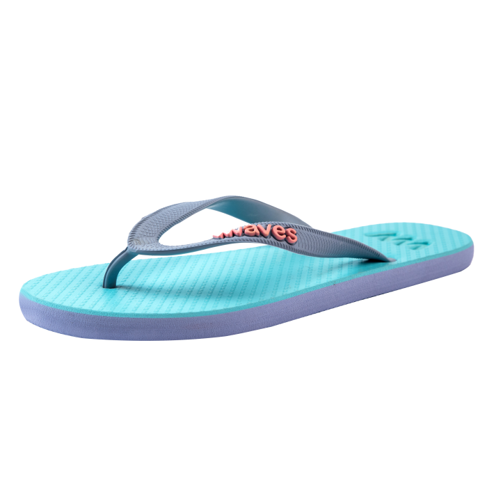 100% Natural Rubber Flip Flop – Blue Two Tone