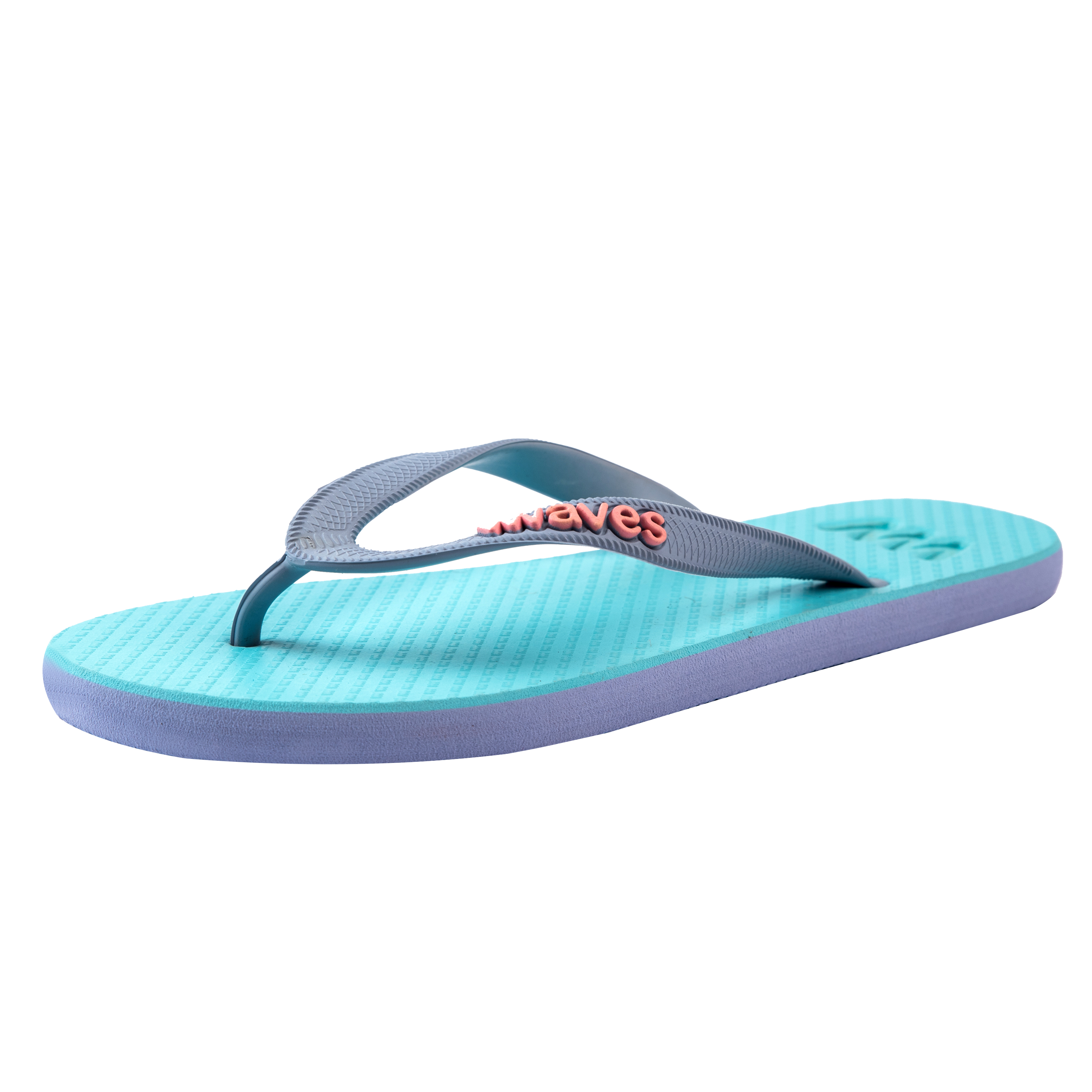 Women's Turquoise Flip Flops, 100% Natural Rubber