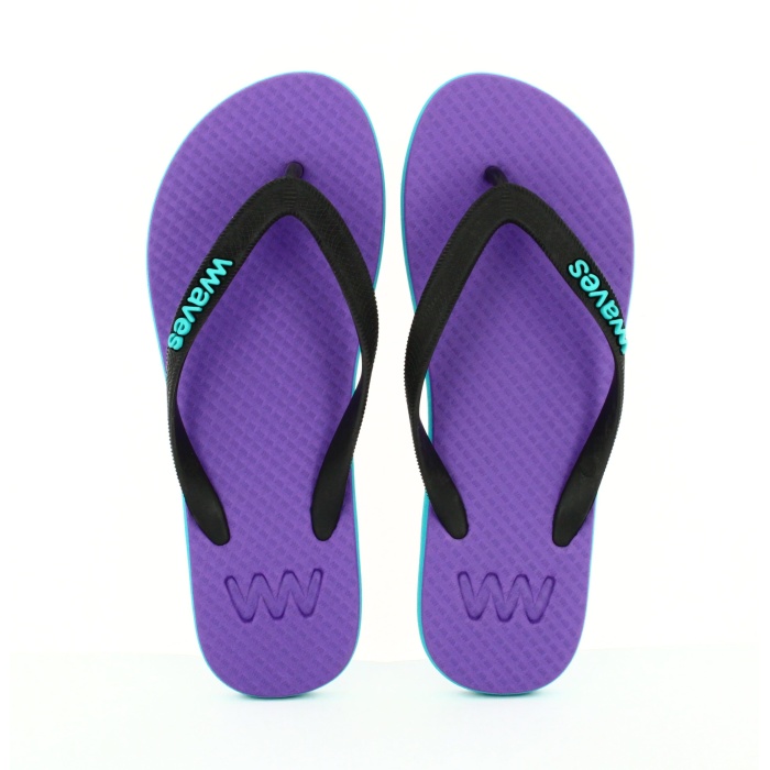 Women's Purple and Blue Flip Flops | Waves Flip Flops UK