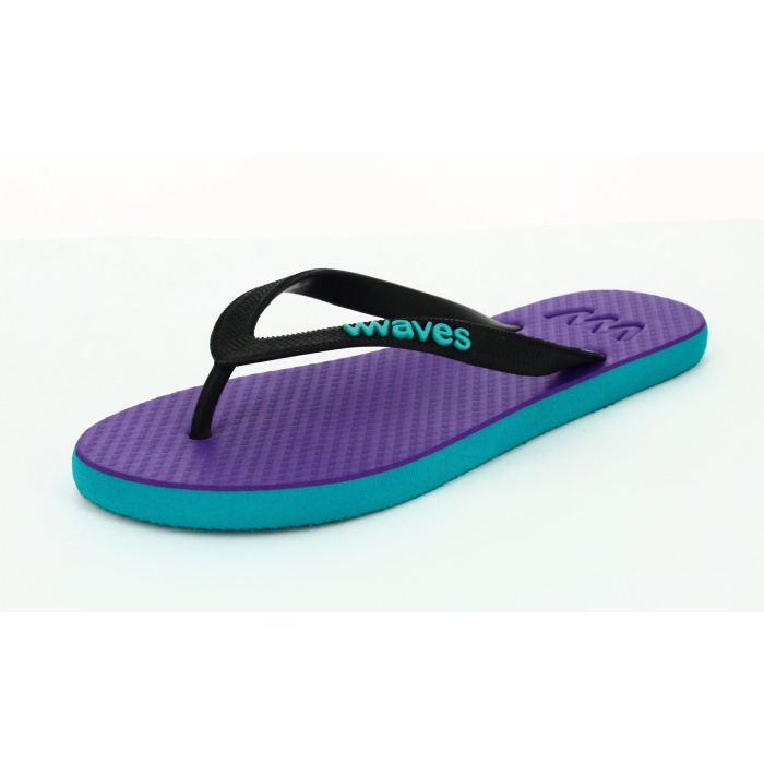 100% Natural Rubber Flip Flop – Purple and Blue Two Tone