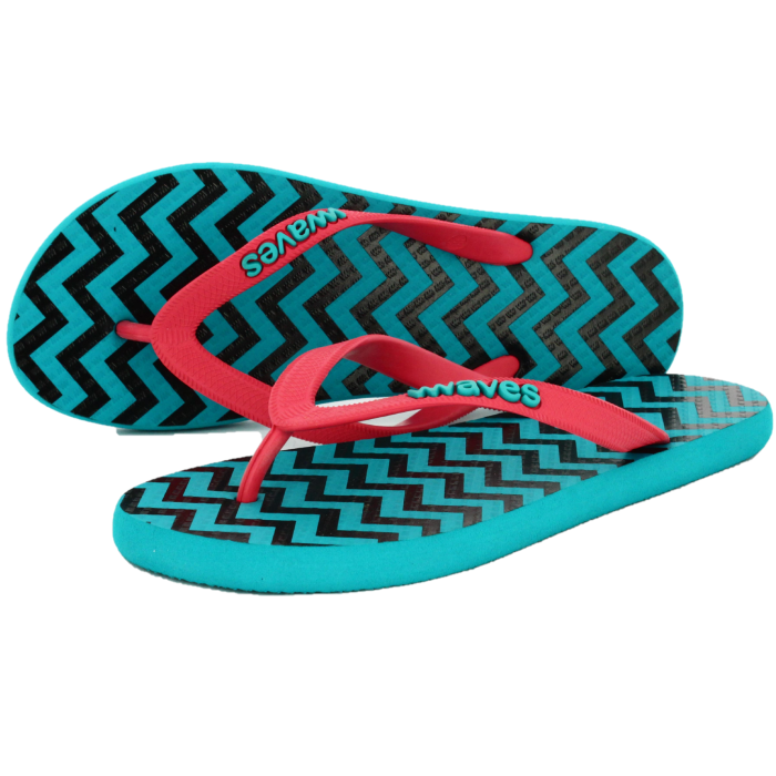 100% Natural Rubber Flip Flop – Printed Zig Zag