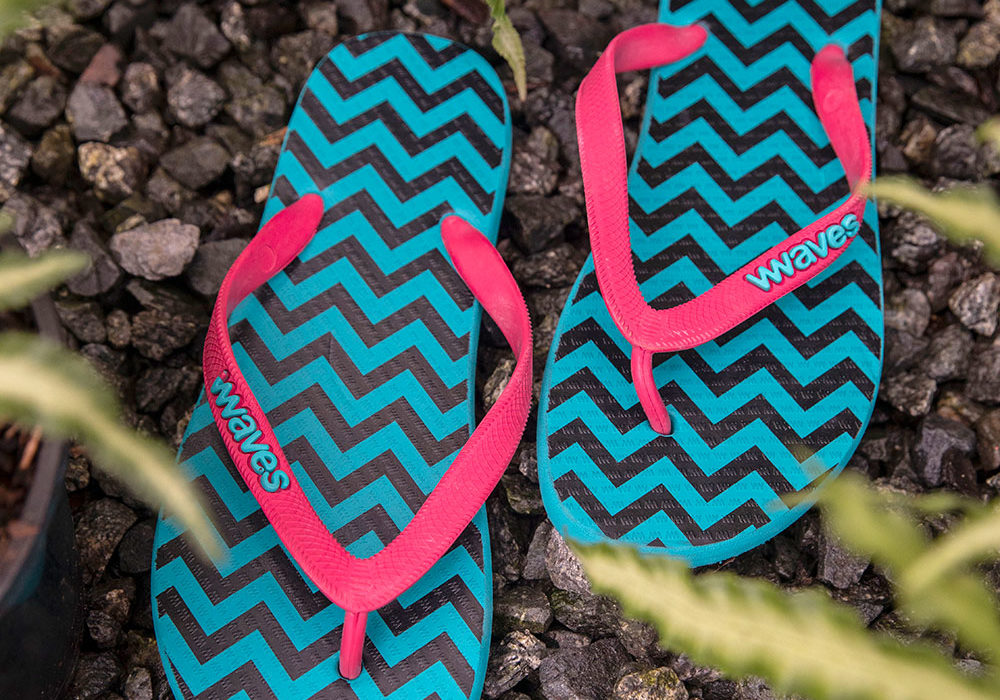 Patterned Flip Flops