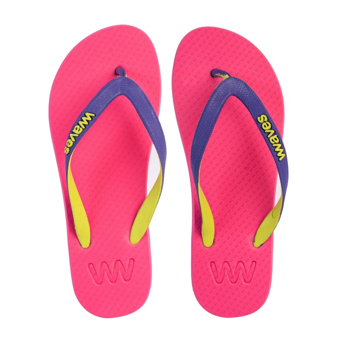 100% Natural Rubber Flip Flop – Pink Tri-Tone **WEBSITE EXCLUSIVE**