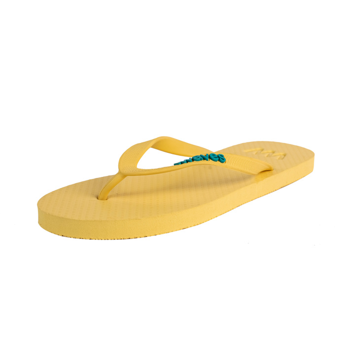 100% Natural Rubber Flip Flop - Yellow