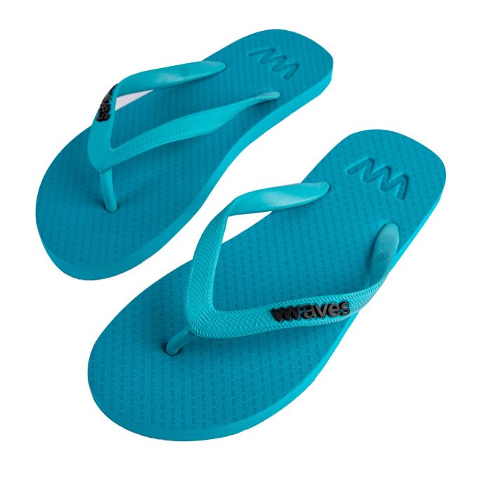 Natural Rubber Flip Flop - Turquoise - Image 4