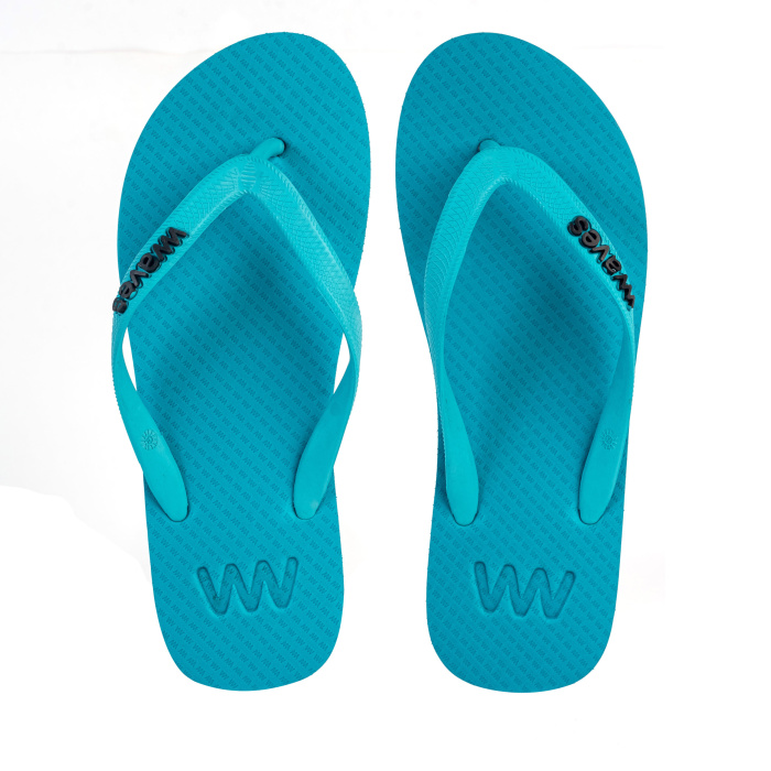 Natural Rubber Flip Flop - Turquoise - Image 3