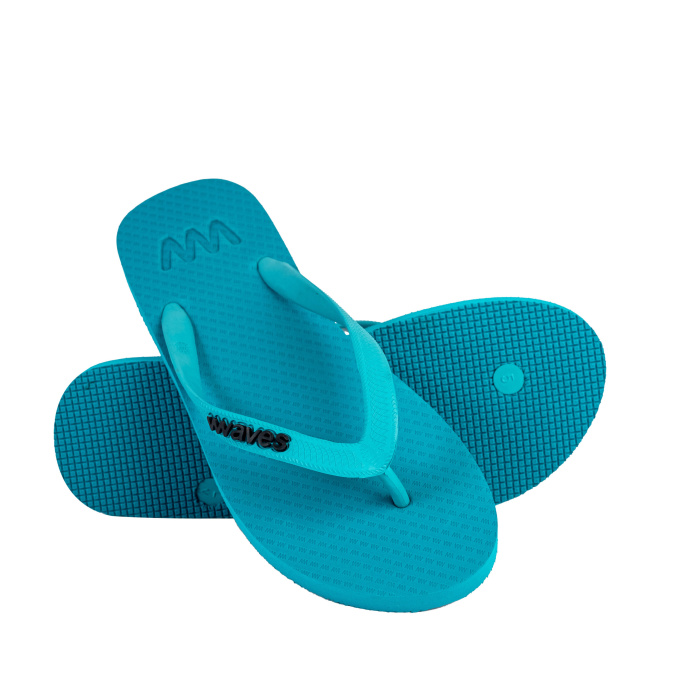 Natural Rubber Flip Flop - Turquoise - Image 2