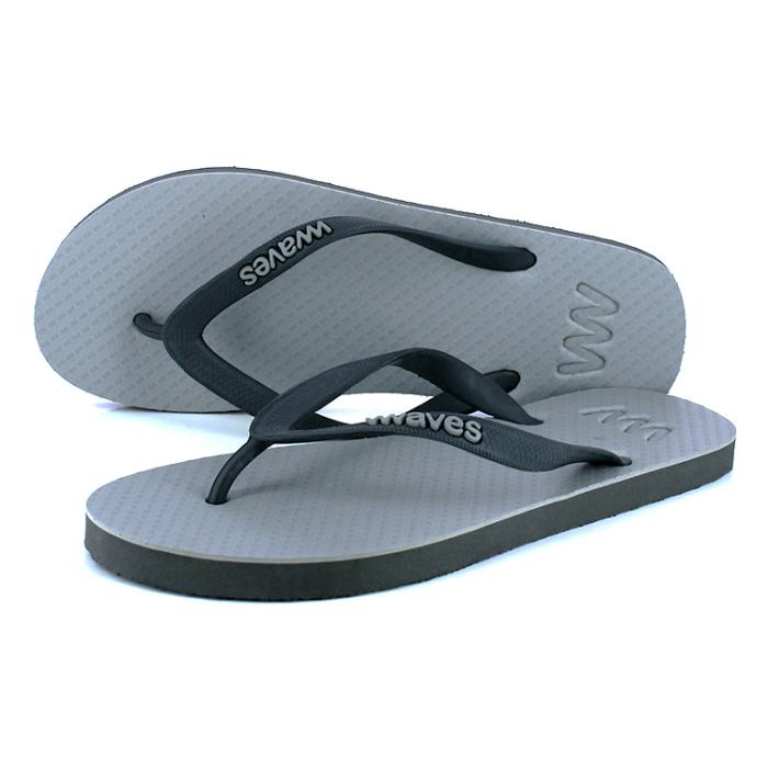 Natural Rubber Flip Flop – Grey Two-Tone